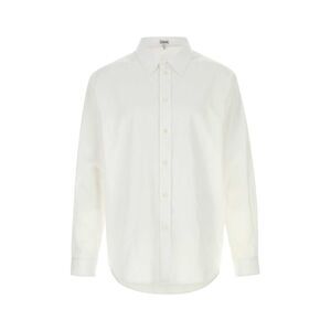 Loewe Men White Poplin Shirt